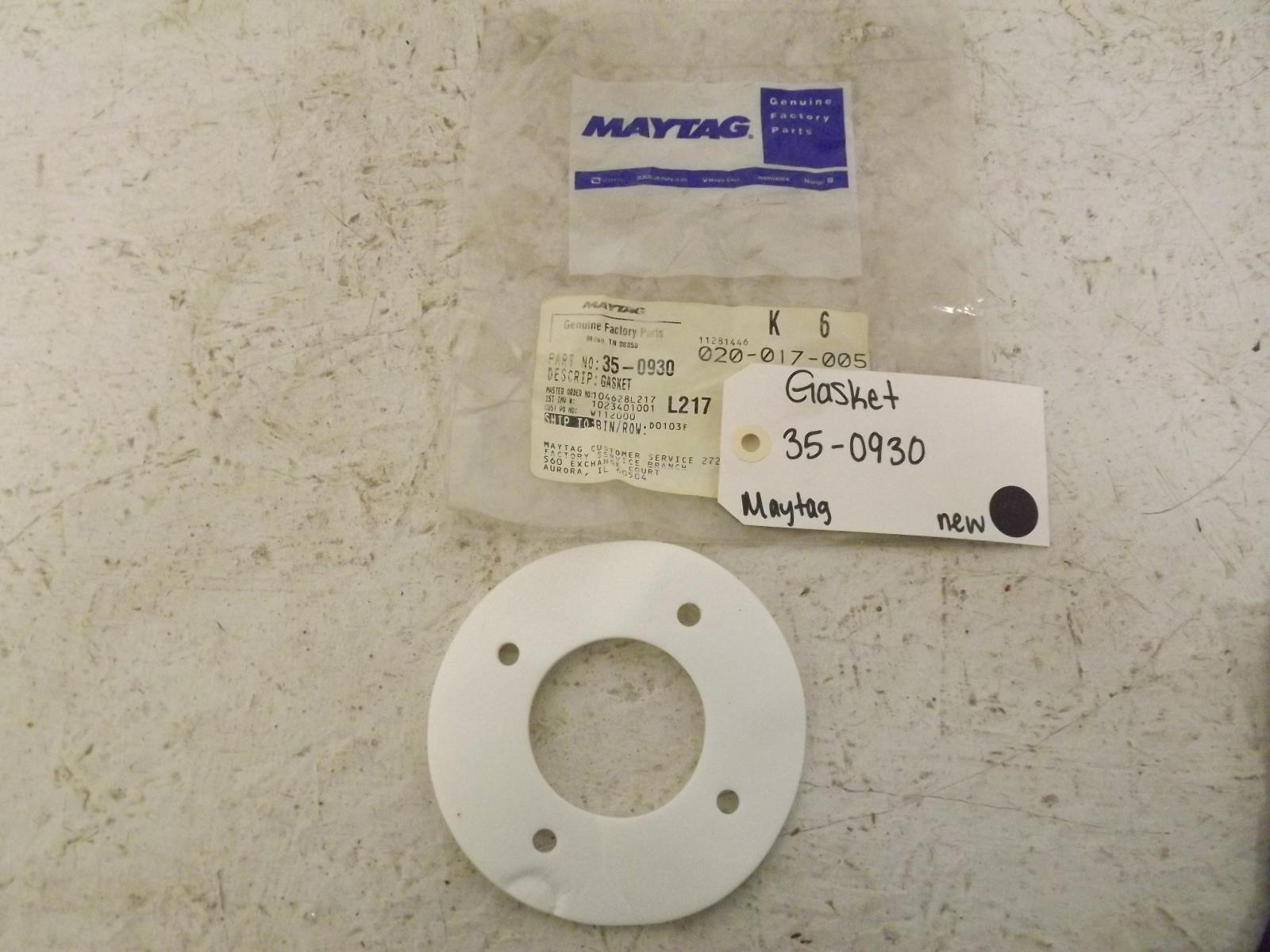 Maytag Washer 35-0930 Gasket New Maytag Washer 35-0930 Gasket New